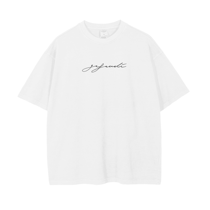 GAFAUDI "ON GOD" Vintage Wash Drop Shoulder T-Shirt - 250 GSM